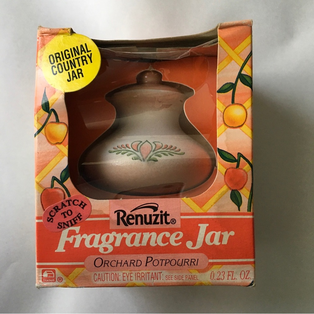 Vintage NOS Renuzit Fragrance Jar, Orchard Potpourri scent, 0.23FL OZ